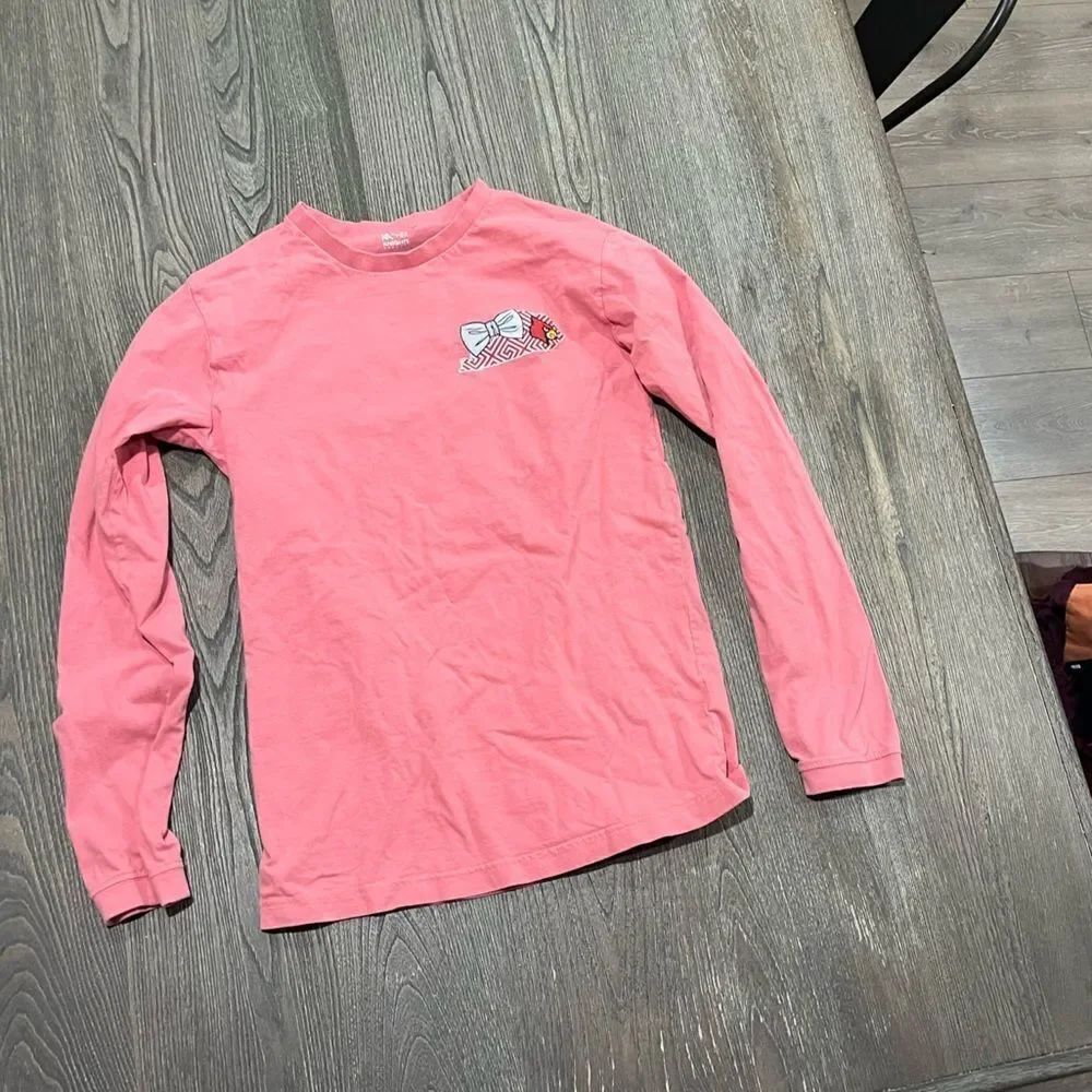 KA for HER Sweatshirt Home Of The Cardinals Pullover Long Sleeve Crewneck Pink S